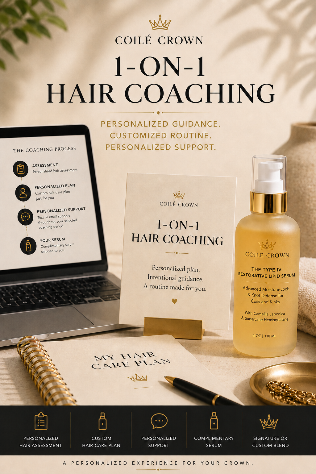 1-on-1 Personalized Hair Care Coaching