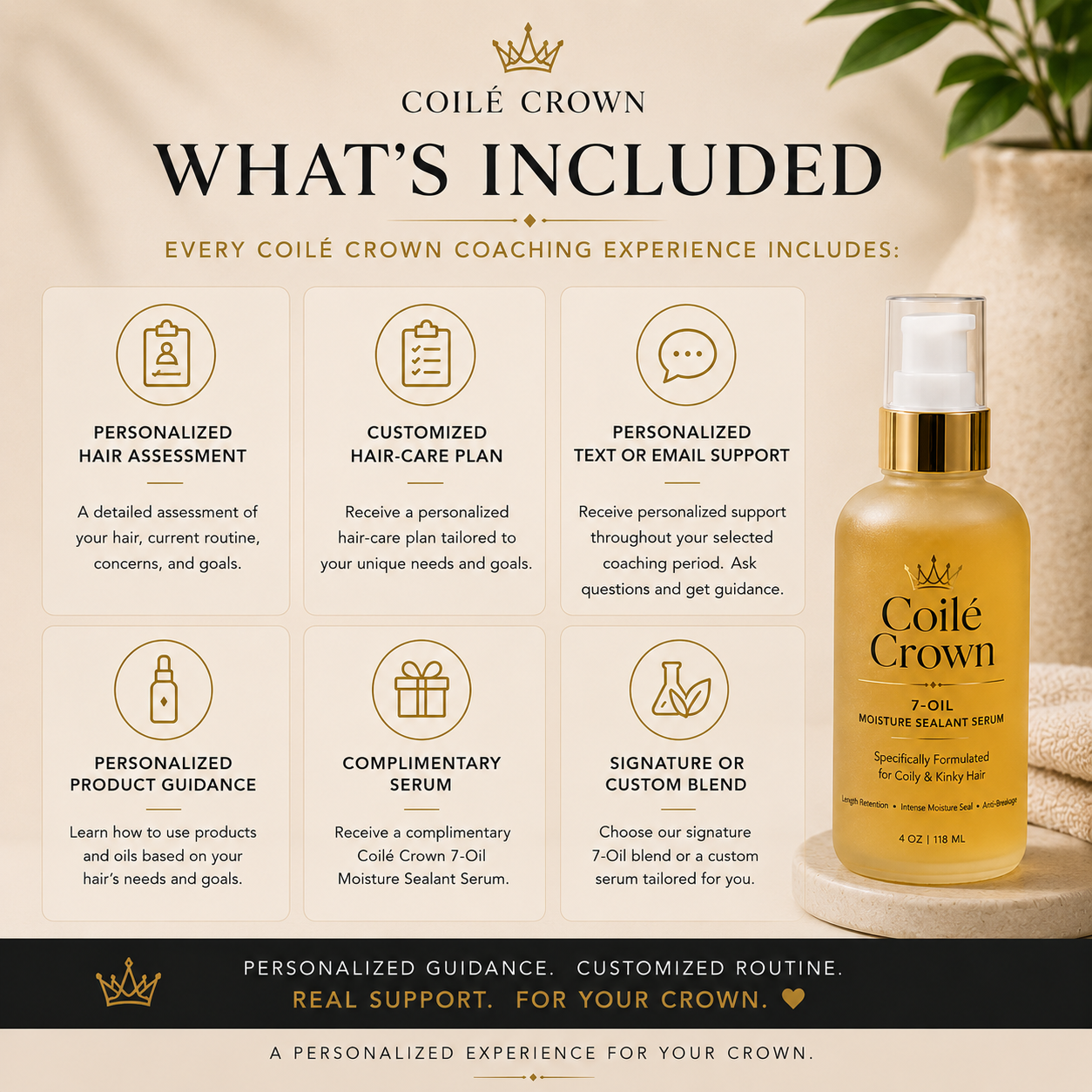 1-on-1 Personalized Hair Care Coaching