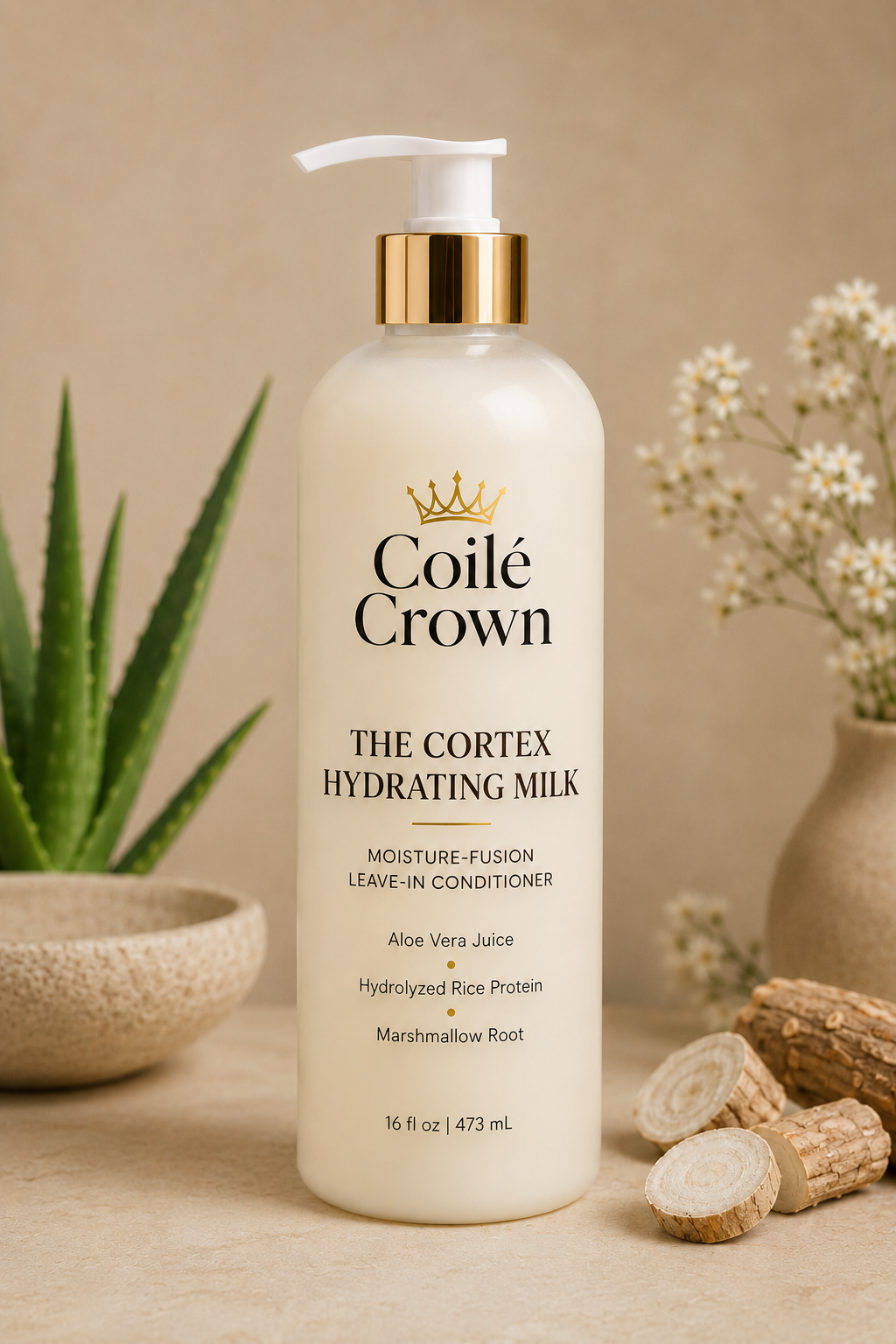 The Cortex Hydrating Milk | 16oz Cationic Leave-In Conditioner