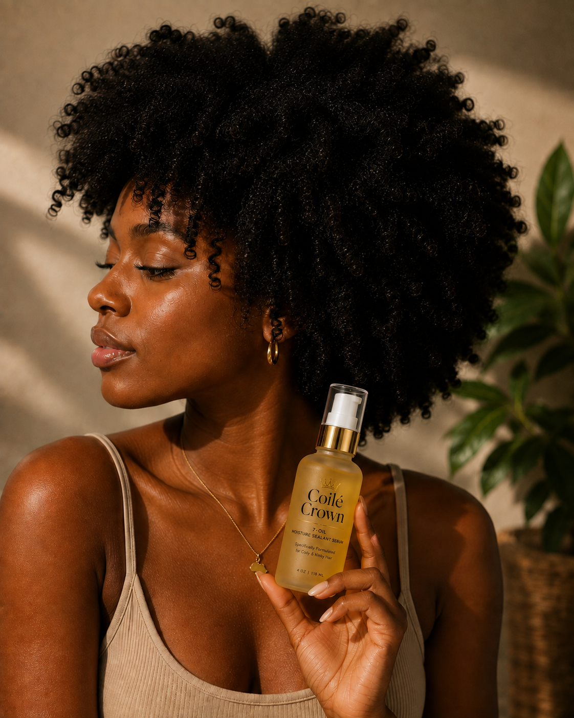 7-Oil Moisture Sealant Serum for Coily & Kinky Hair