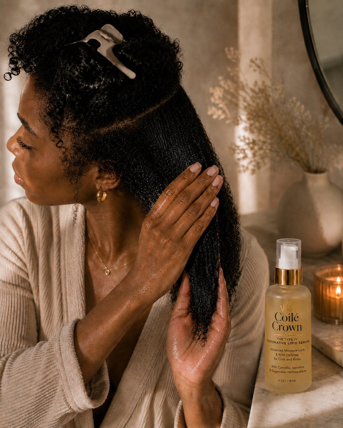 Type IV Restorative Lipid Serum for Coily & Kinky Hair