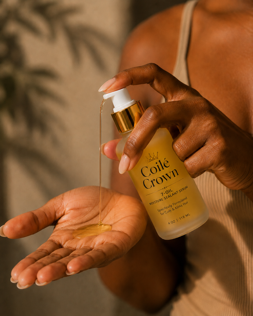 7-Oil Moisture Sealant Serum for Coily & Kinky Hair