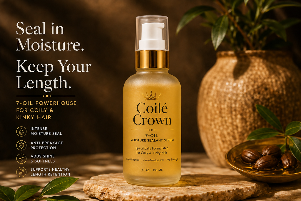 7-Oil Moisture Sealant Serum for Coily & Kinky Hair