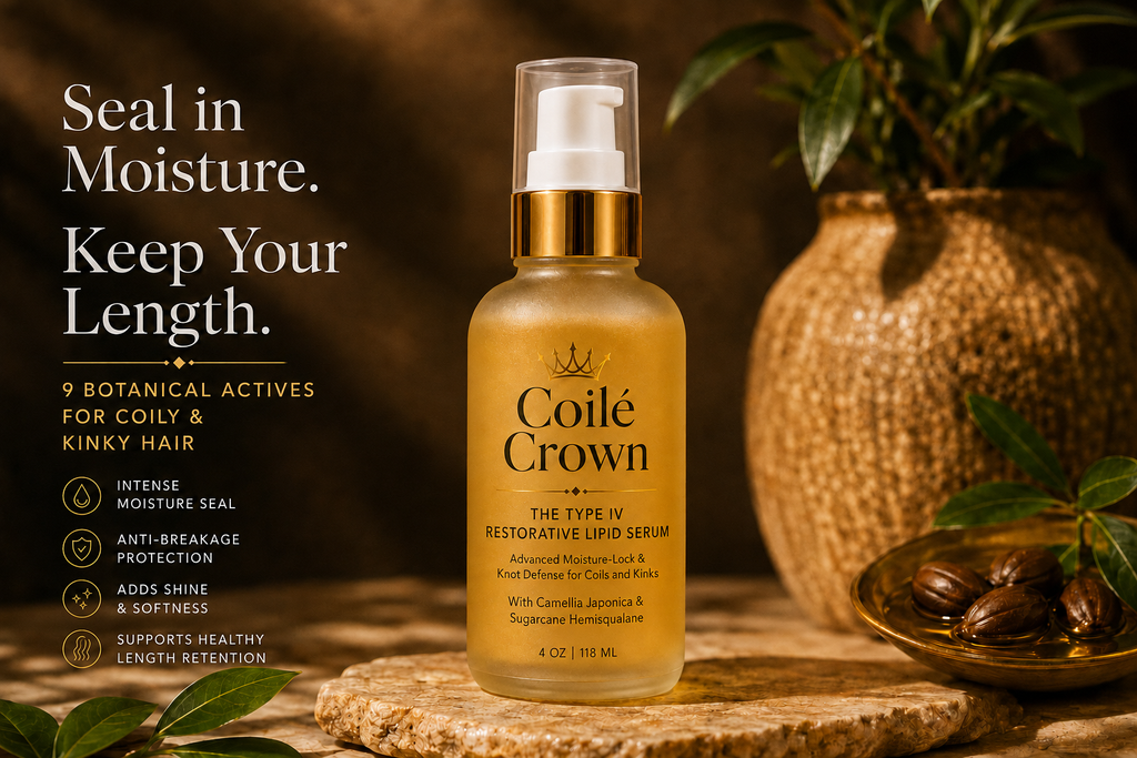 Type IV Restorative Lipid Serum for Coily & Kinky Hair