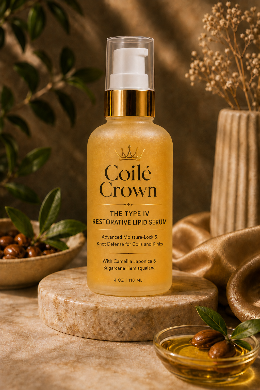Type IV Restorative Lipid Serum for Coily & Kinky Hair
